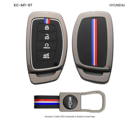 Keycare Metal Key Cover MT-67 for Hyundai Cars